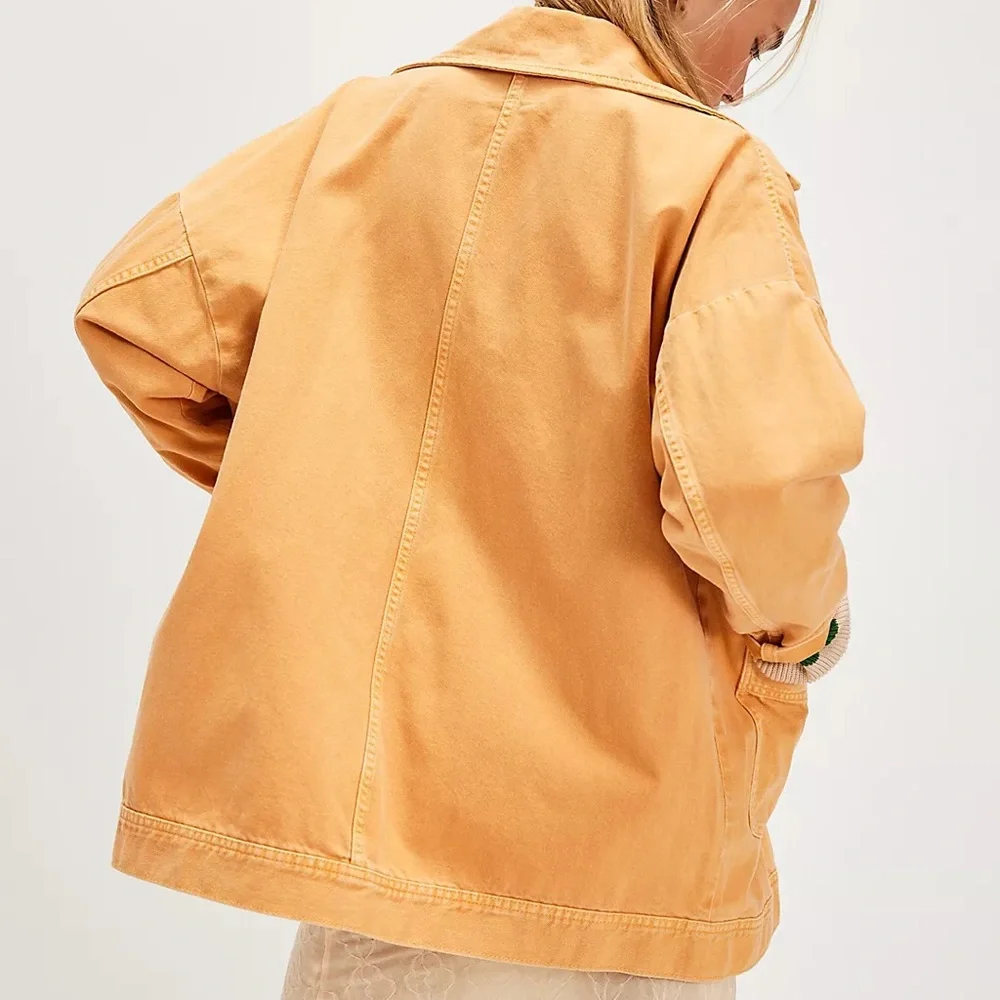 NWOT Avery dyed denim jacket by We The Free from Free People in size XL - Picture 2 of 12
